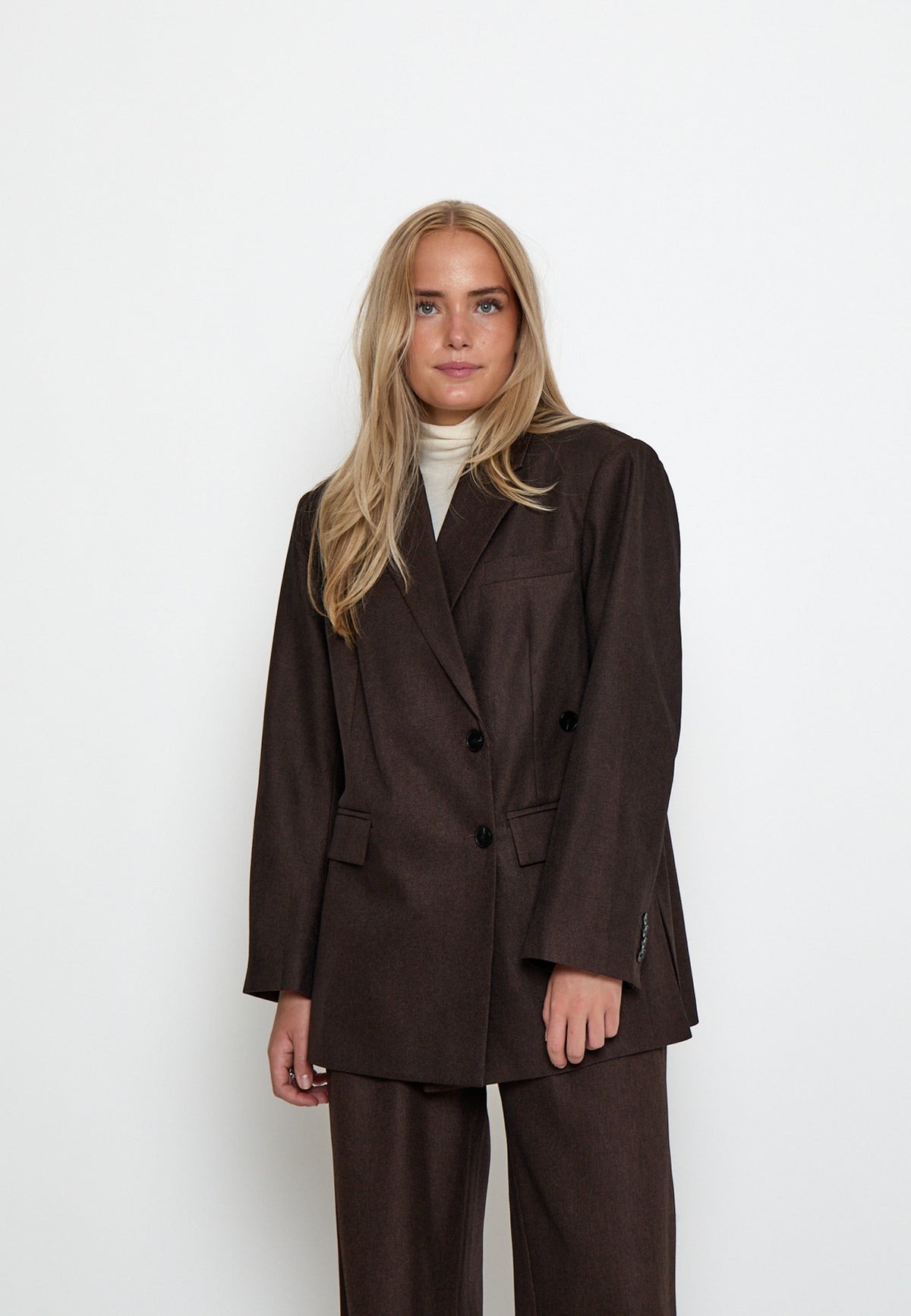 Peppercorn Salto Blazer – Java Brown Melange