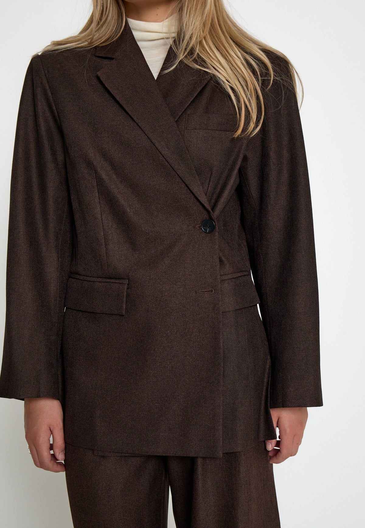 Peppercorn Salto Blazer – Java Brown Melange