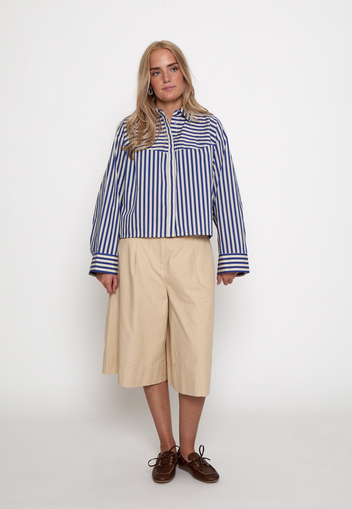 Peppercorn Sadie Shirt – Star Sapphire Blue Stripe
