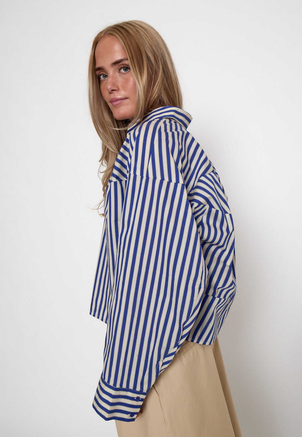 Peppercorn Sadie Shirt – Star Sapphire Blue Stripe