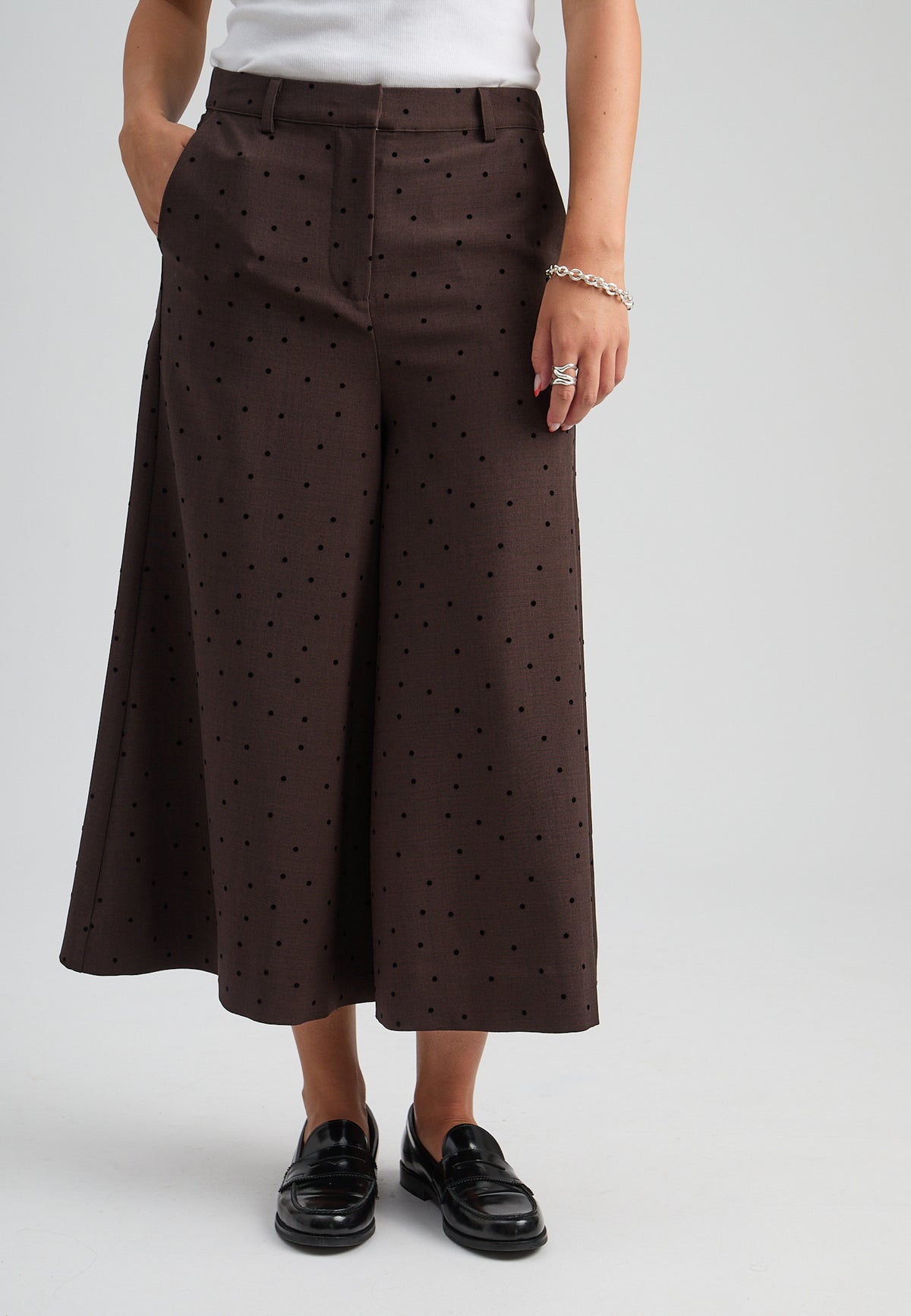 Peppercorn Suzanna Skirt Pant – Java Brown Melange