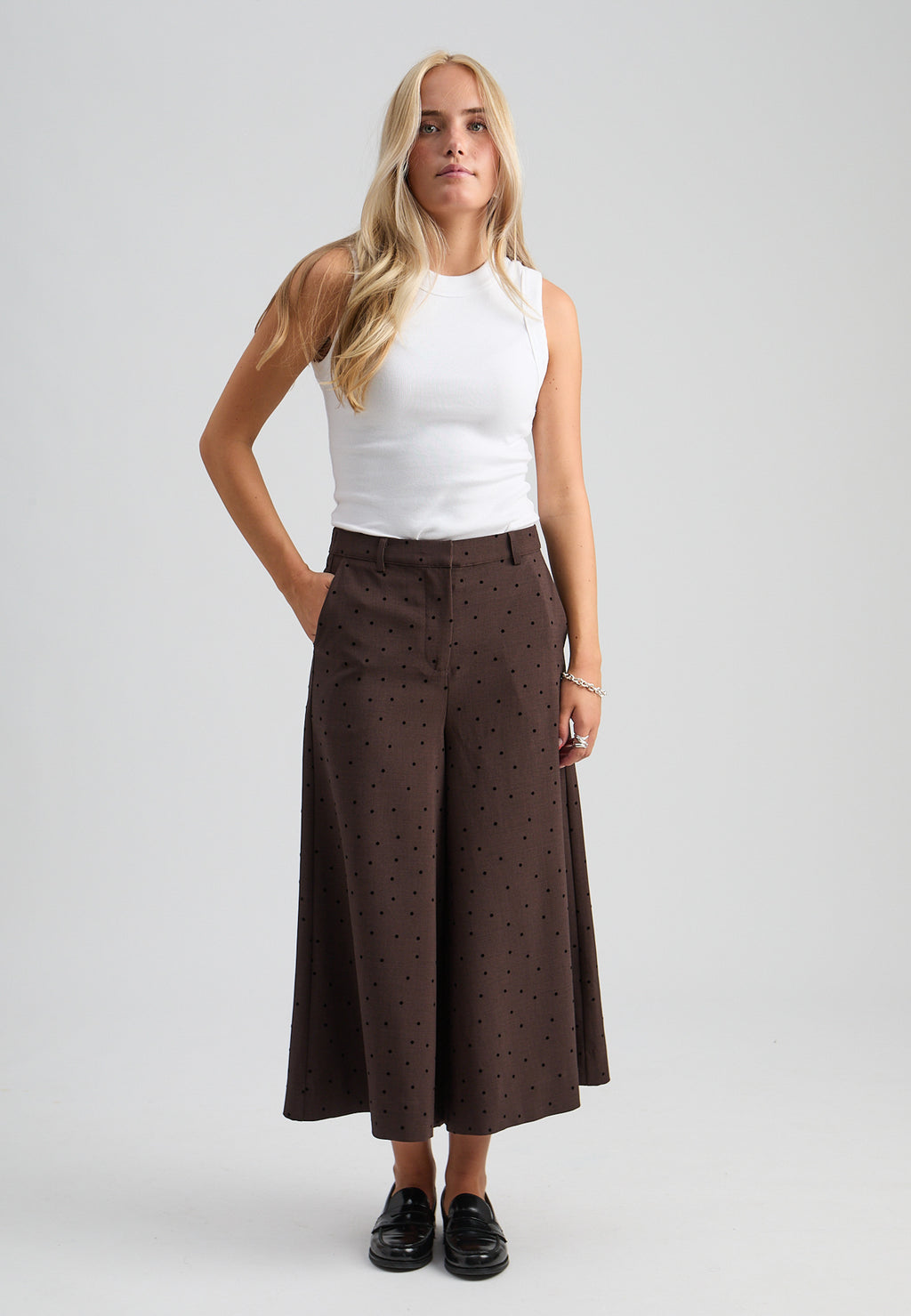 Peppercorn Suzanna Skirt Pant – Java Brown Melange