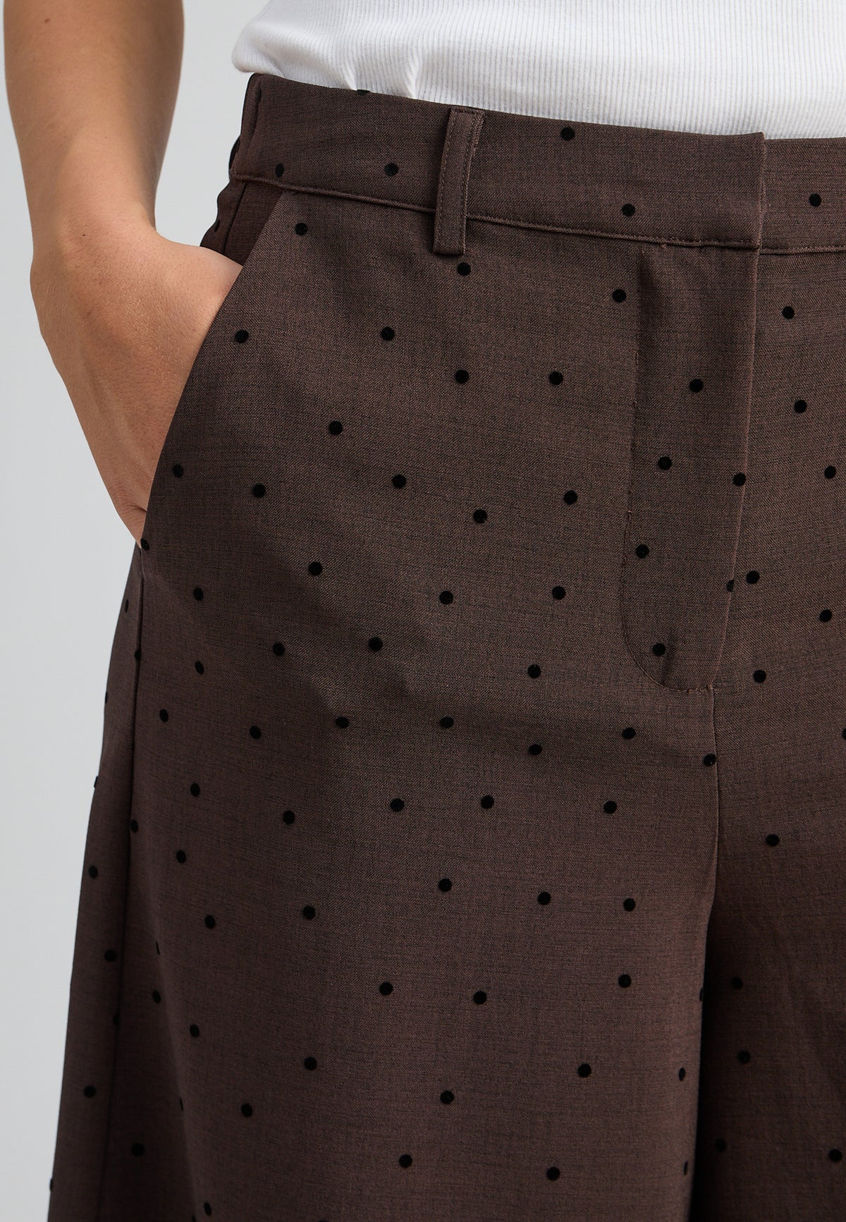 Peppercorn Suzanna Skirt Pant – Java Brown Melange