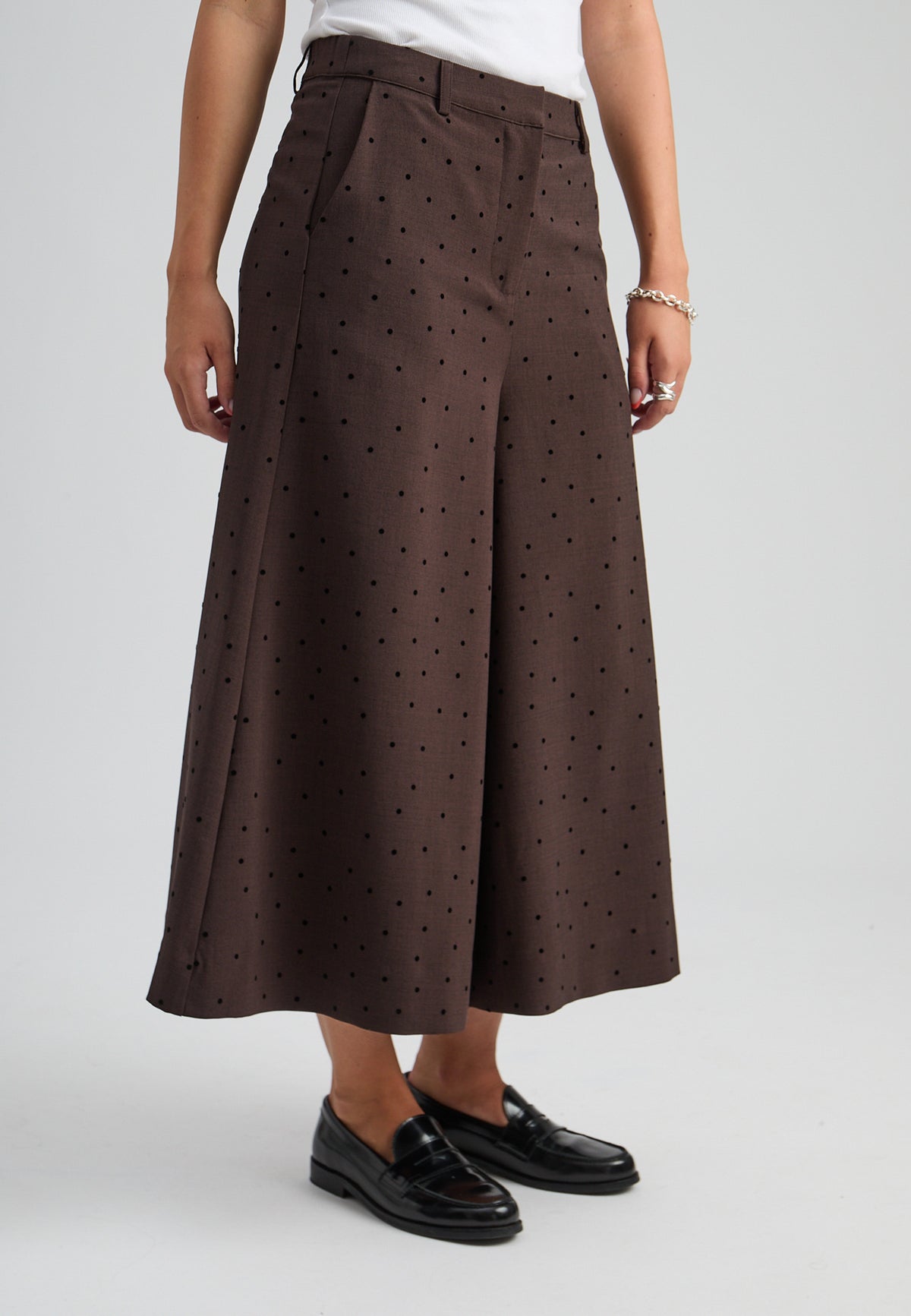 Peppercorn Suzanna Skirt Pant – Java Brown Melange