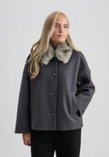 Peppercorn Cynthia Jacket – Dark Grey Melange