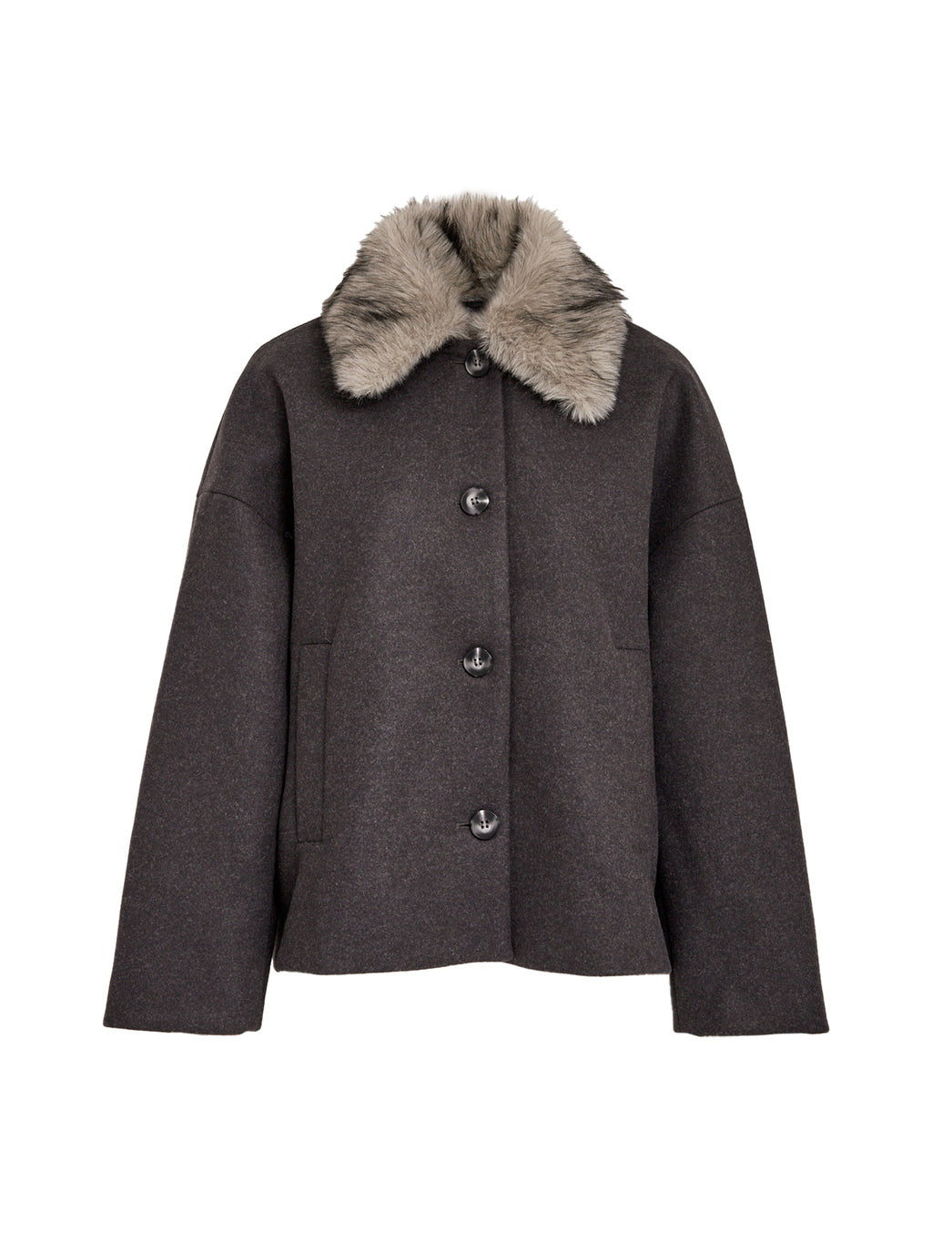 Peppercorn Cynthia Jacket – Dark Grey Melange