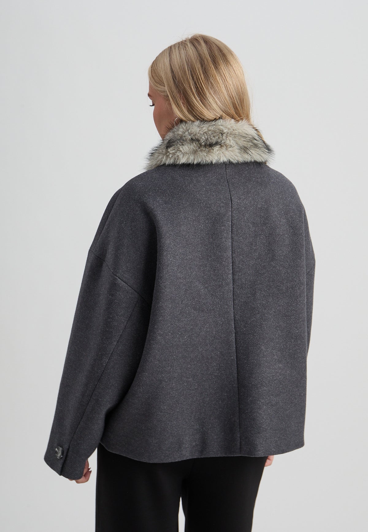 Peppercorn Cynthia Jacket – Dark Grey Melange