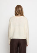 Peppercorn Tirna RWS V-neck Pullover – Fog Sand