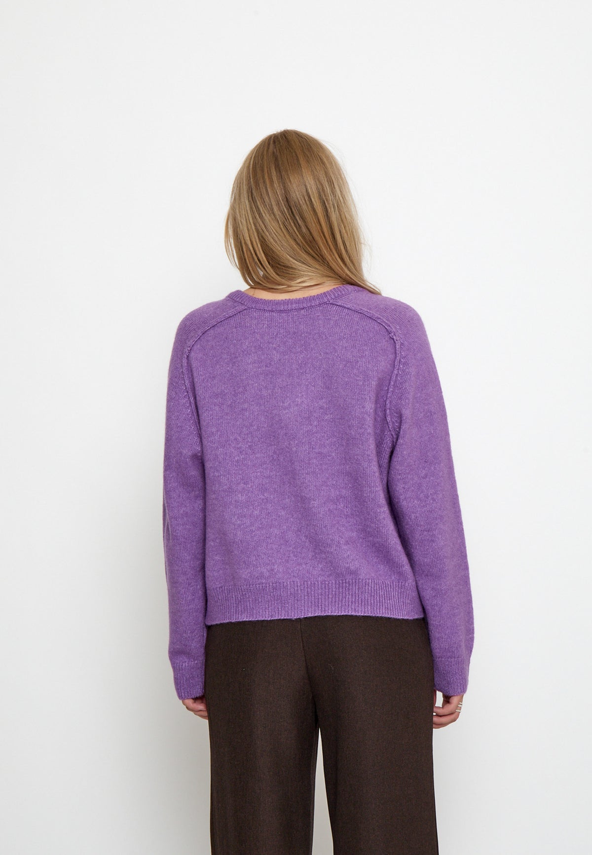 Peppercorn Tirna RWS V-neck Pullover – Bellflower melange