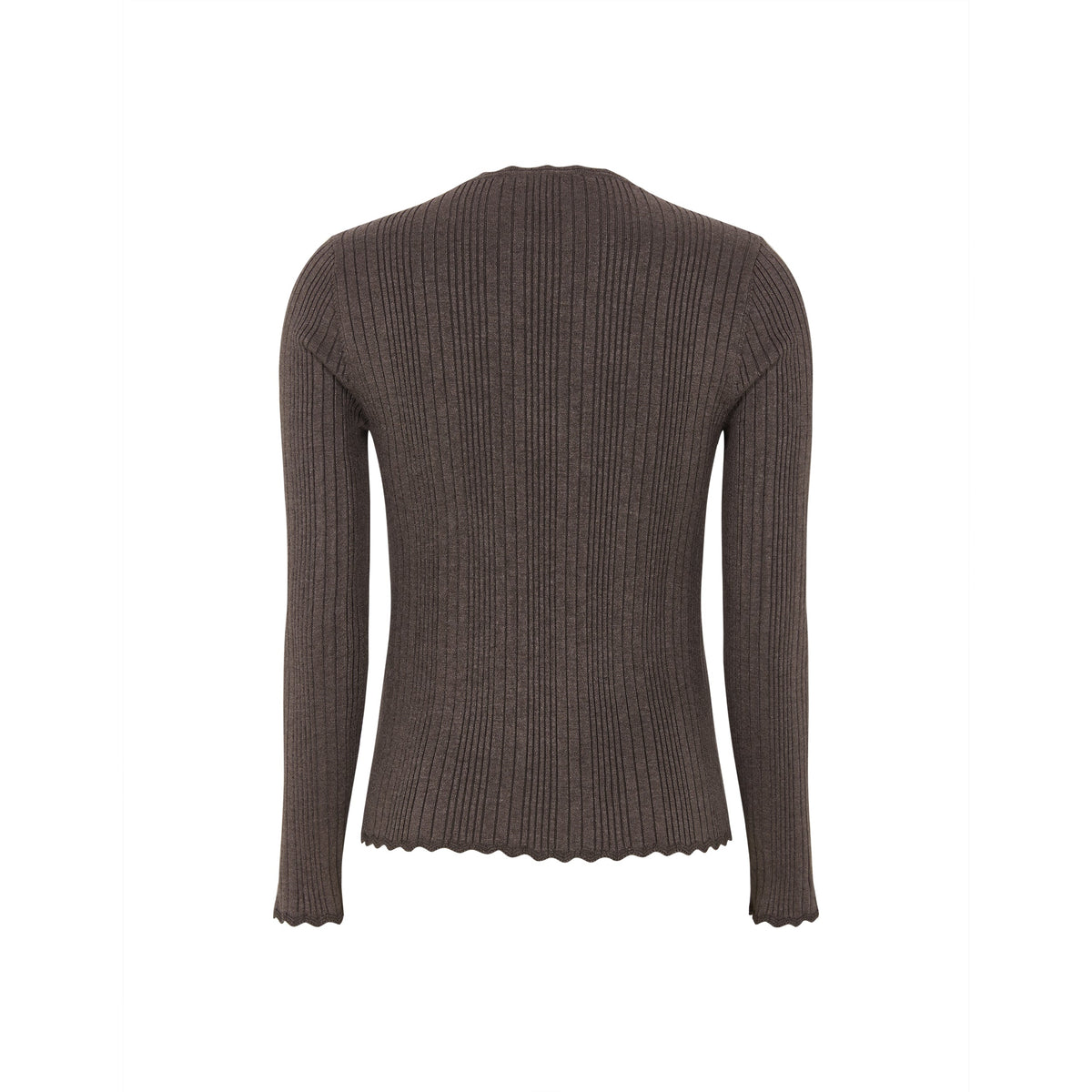 Soft Rebels SRMarla Lace Edge Knit – Coffee Quartz Melange – Ansicht 5