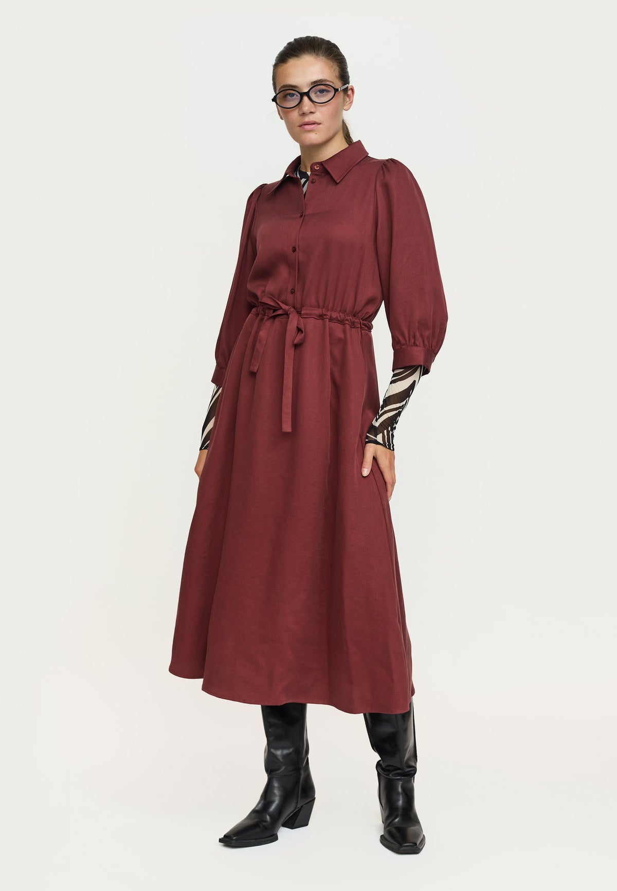 Soft Rebels SRStormy Midi Belt Dress – Andorra – Ansicht 1