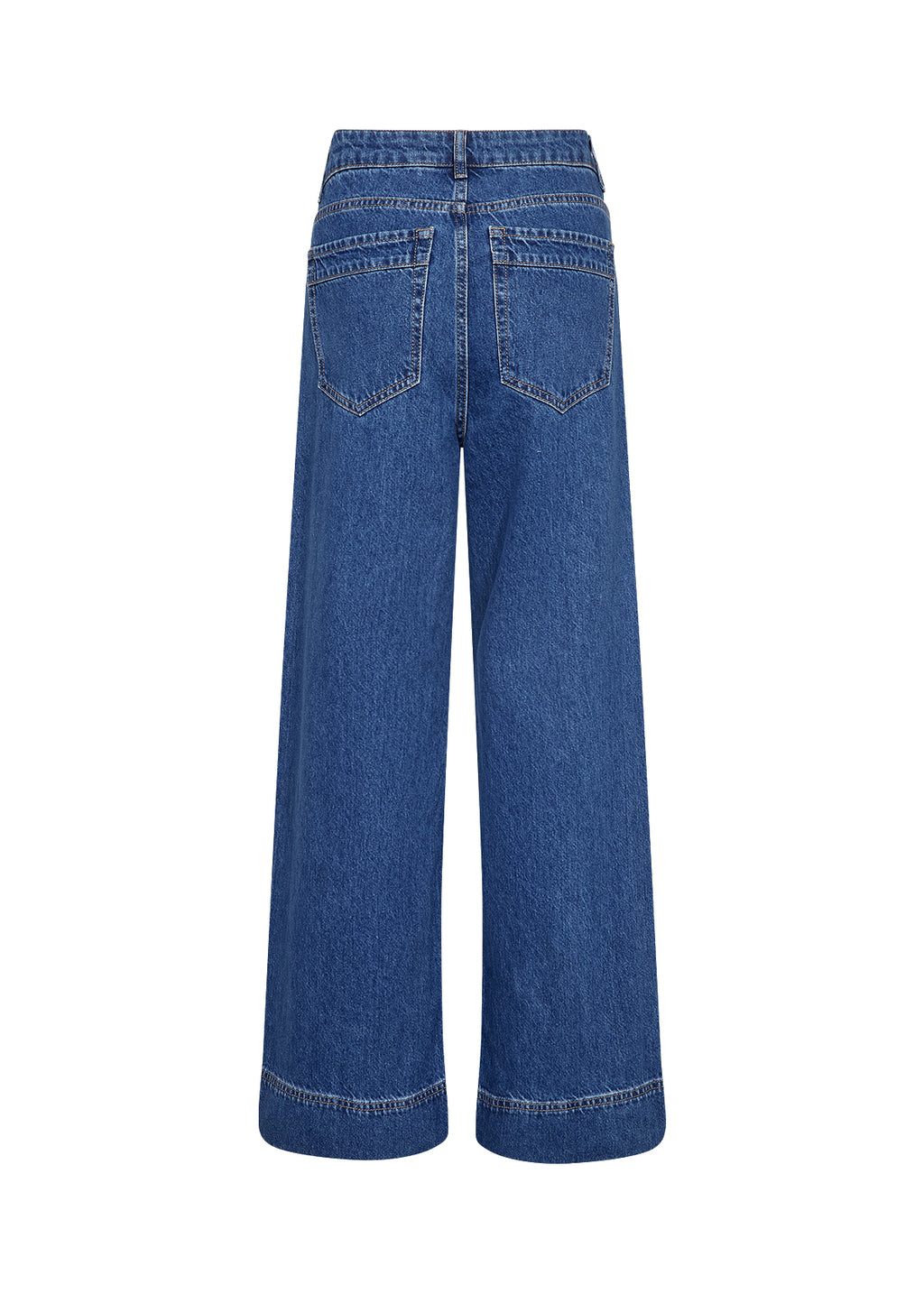 Wasabi Concept Caia Wide-Leg-Jeans – Medium Blue Denim