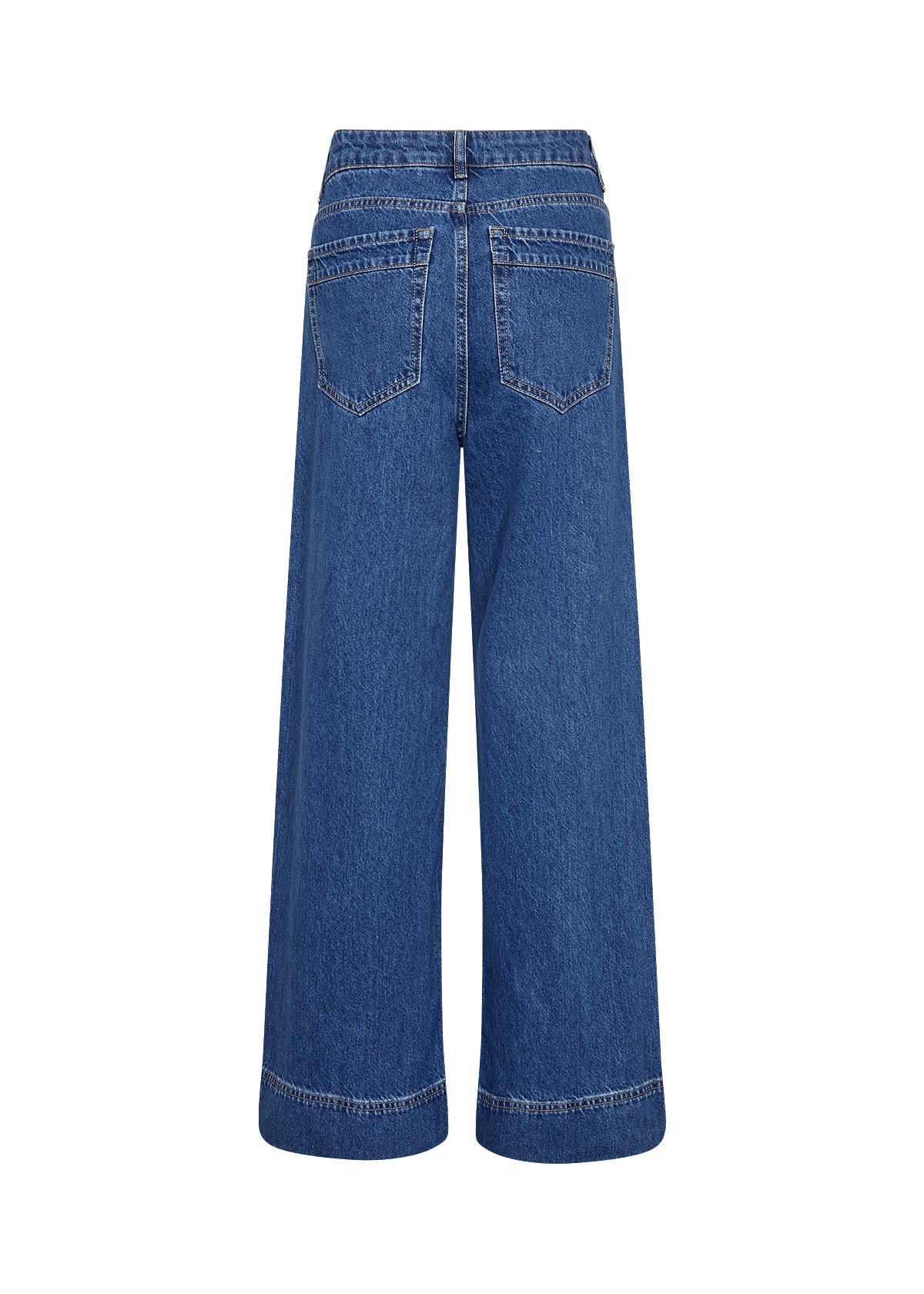 Wasabi Concept Caia Wide-Leg-Jeans – Medium Blue Denim