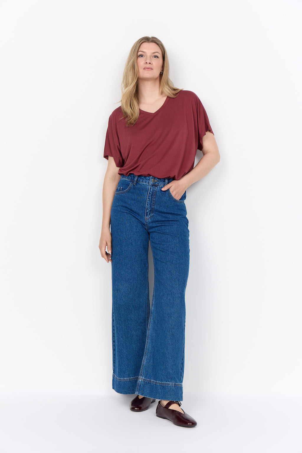 Wasabi Concept T-Shirt – Oxblood Red