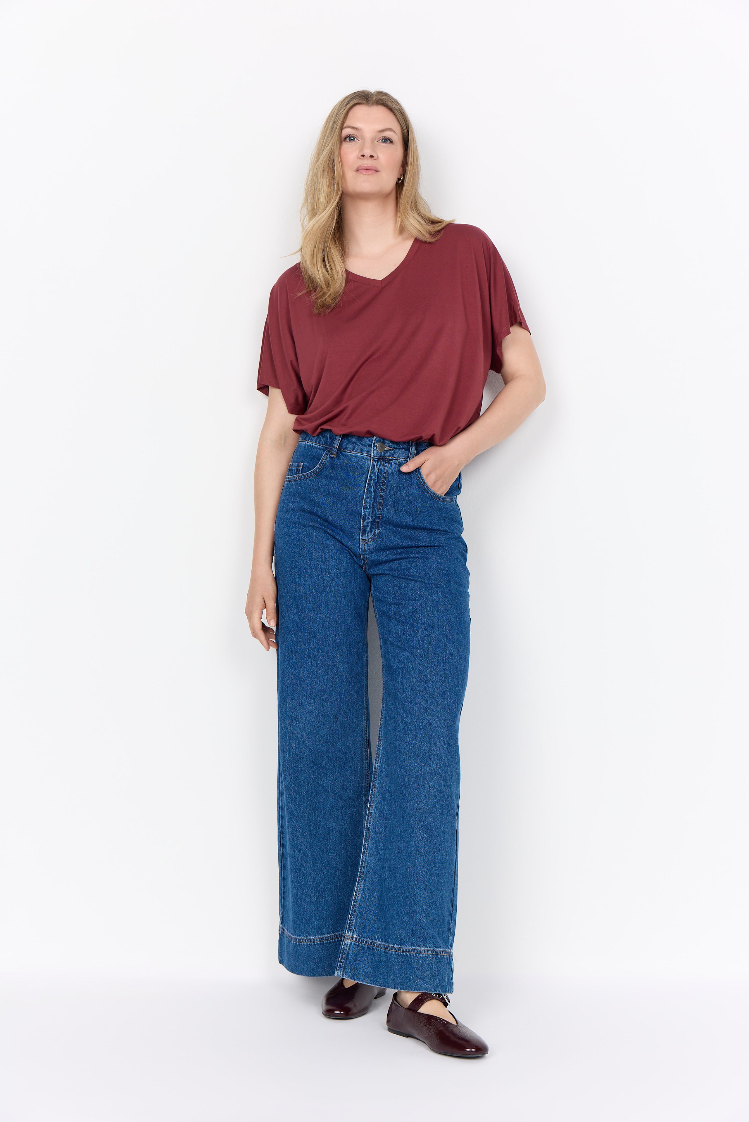 Wasabi Concept T-Shirt – Oxblood Red