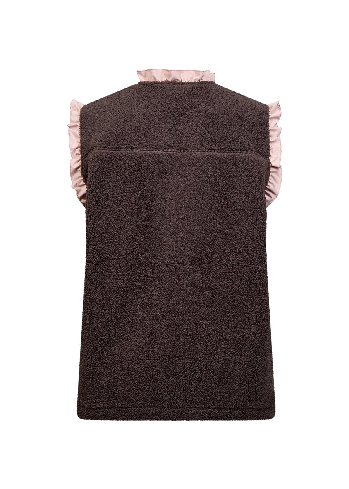 Wasabi Teddy Weste – Chocolate Plum Combi
