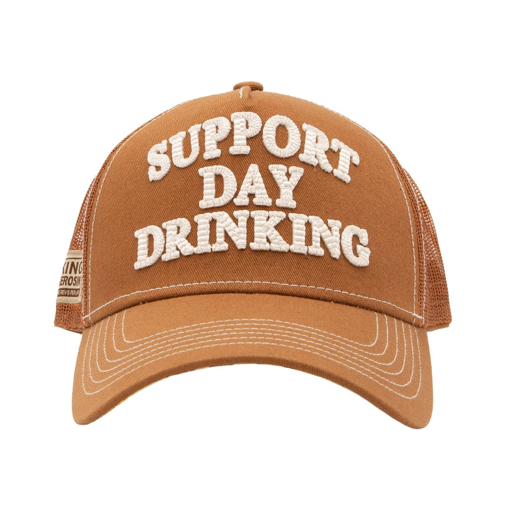 Trucker Cap 'Support Day Drinking' in Braun