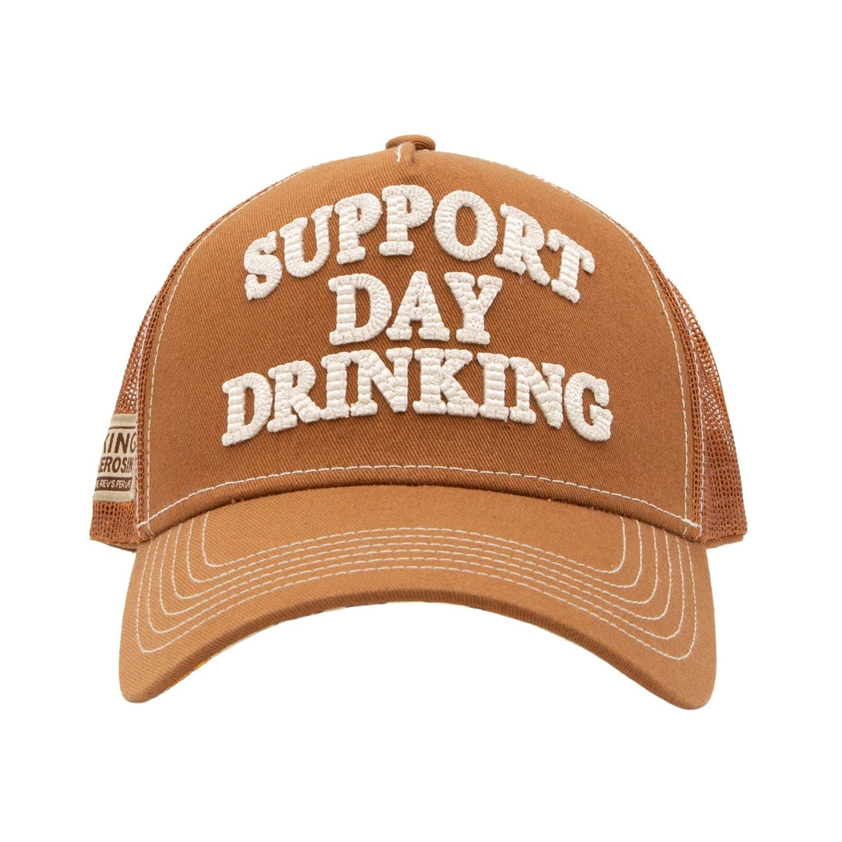 Trucker Cap 'Support Day Drinking' in Braun