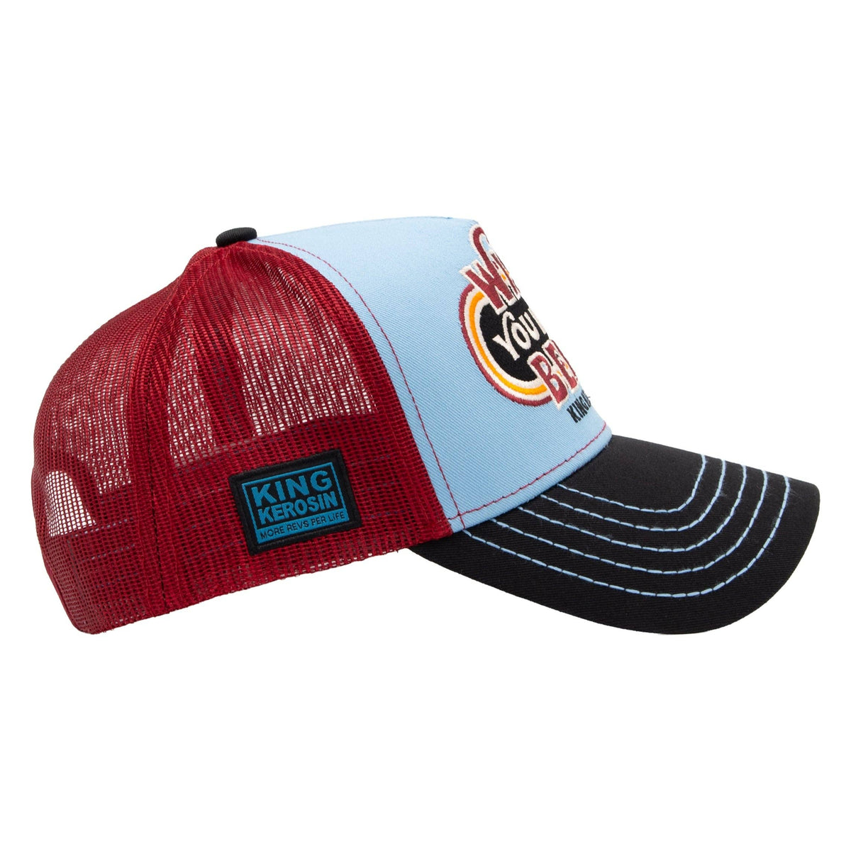 Trucker Cap 'Wish You Were Beer' in Hellblau
