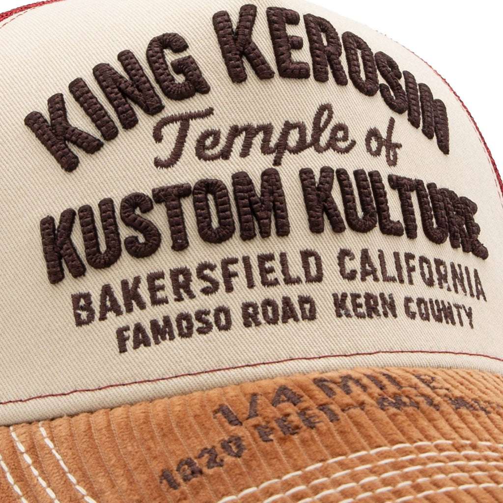 Trucker Cap 'Temple of Kustom Kulture' in Beige