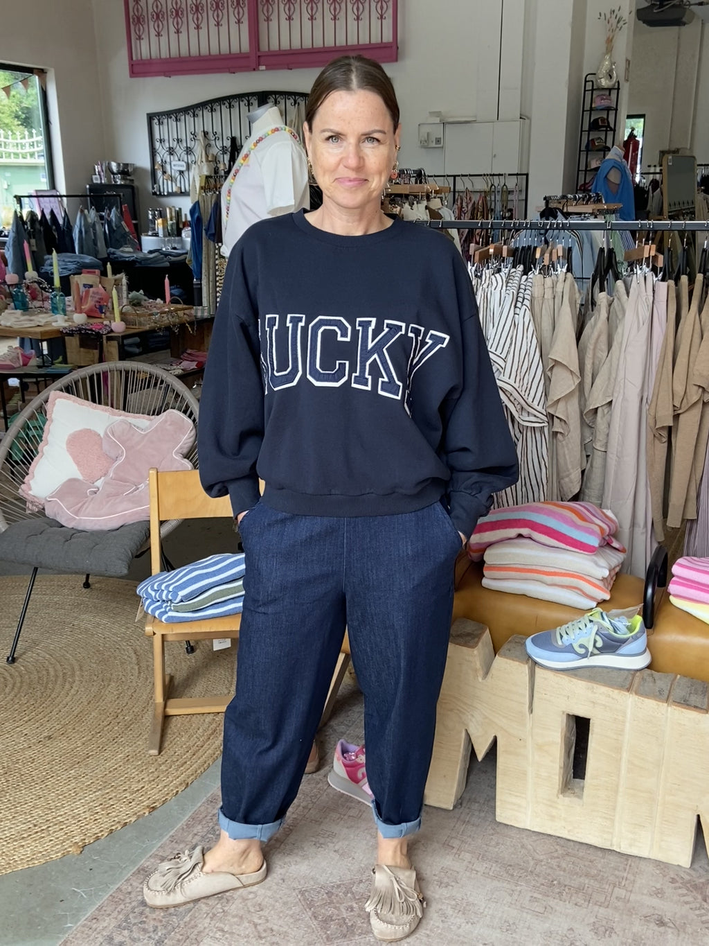 Lieblingshose Barrel Jeans – Dark Denim