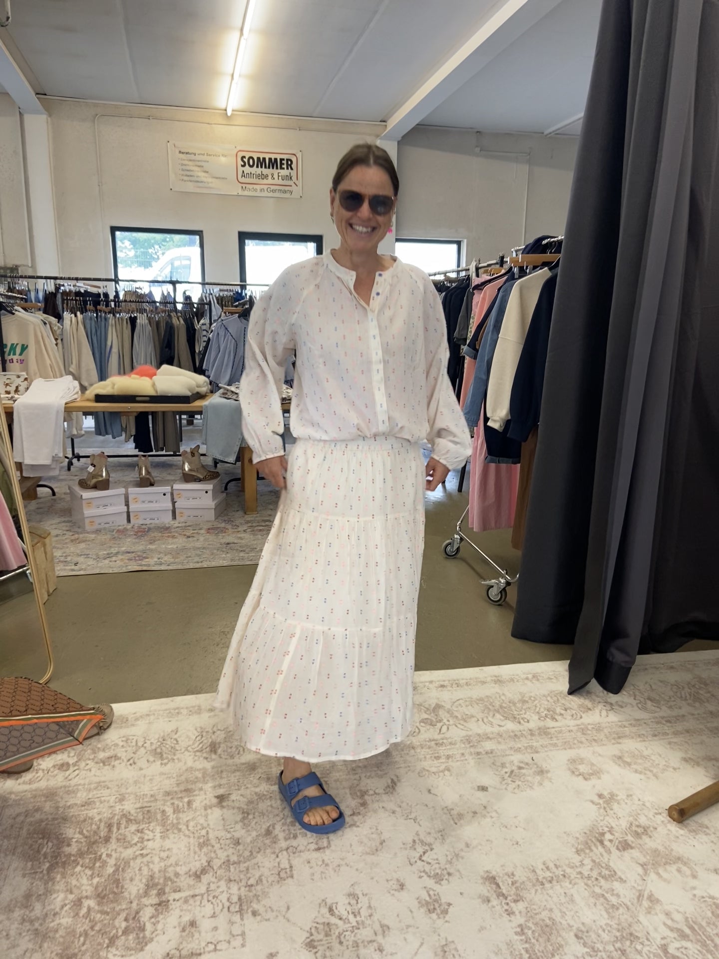 Lollys Laundry Kombi Bluse – White With Dots
