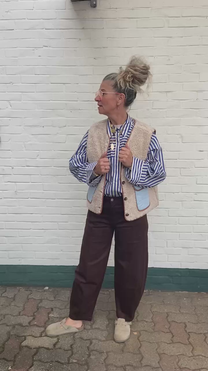Peppercorn Sadie Shirt – Star Sapphire Blue Stripe