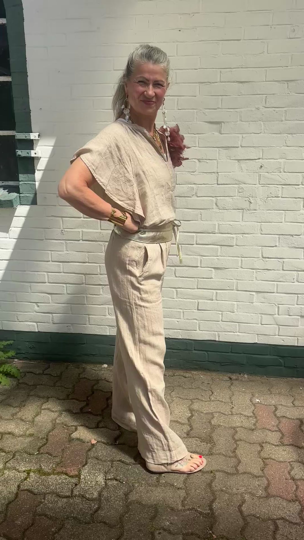 by-bar Leinen-Set – Natural Sand 🤍 Bluse