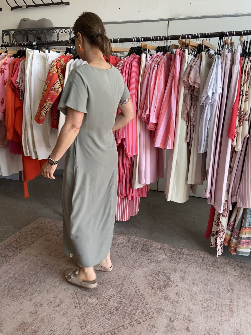 Comfy Kleid in navygrün und schönem blau 🤍